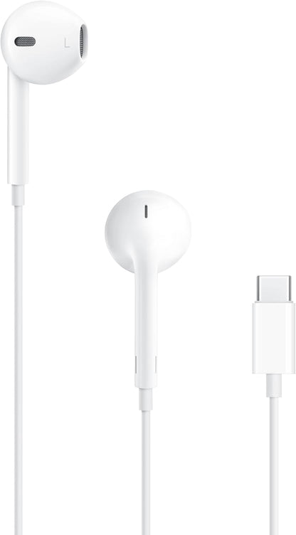 USB-C Wired Earbuds with Integrated Remote Control for Music, Calls, and Volume Adjustment
