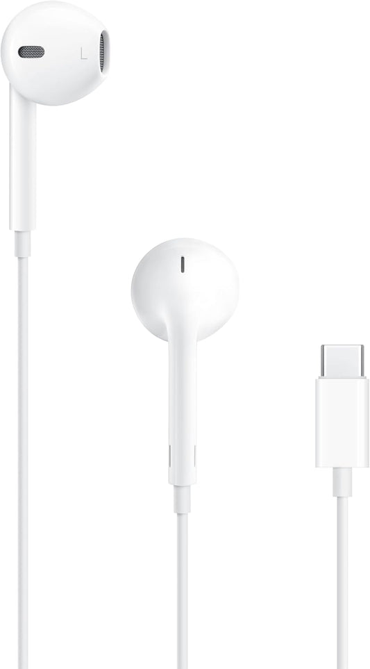 USB-C Wired Earbuds with Integrated Remote Control for Music, Calls, and Volume Adjustment